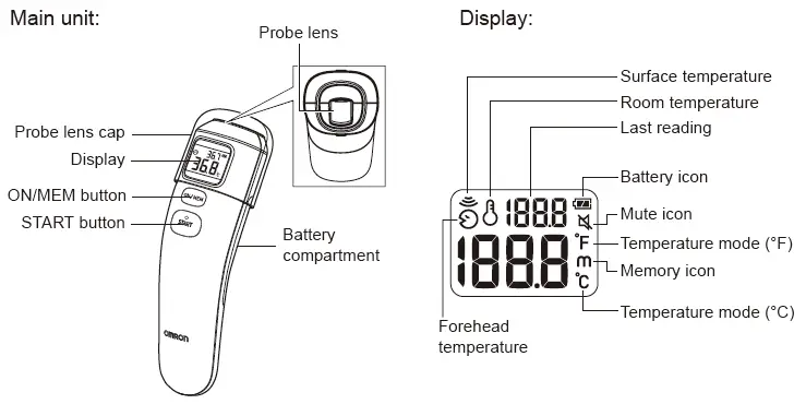 Omron Mc-720 Thermometer Instruction Manual Omron Mc-720 Thermometer Instruction Manual