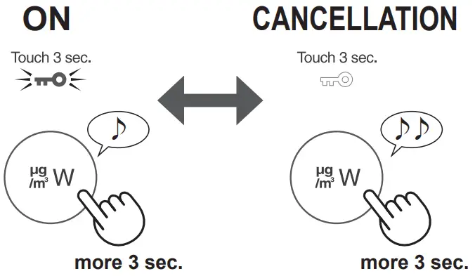 SHARP FX J80J Air Purifier - CHILD LOCK