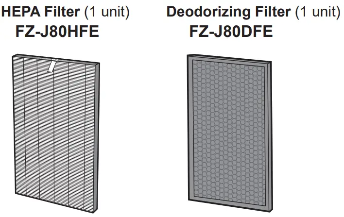 SHARP FX J80J Air Purifier - Replacement Filter Model
