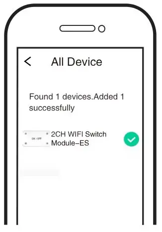 coolseer SML-02WB Wi-Fi+BLE 2CH Switch Module - Finally, you can control the device via