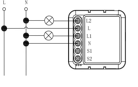 coolseer SML-02WB Wi-Fi+BLE 2CH Switch Module - Without Switch