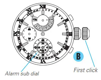 SEIKO Analogue Quartz Watch Cal. 7T86 - HOW TO USE THE ALARM