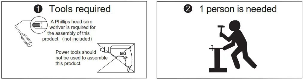 JAXPETY HG61K1253 End Table with 2 Drawers and Open Shelf for Living Room - You need