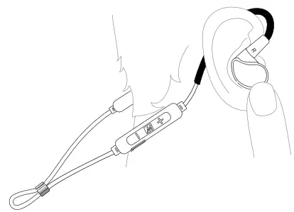 MEE audio BTX2 Universal Bluetooth - WEARING THE BTX4