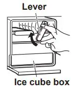 SHARP Refrigerator – Freezer Instruction Manual - Do not overfill the tray with water