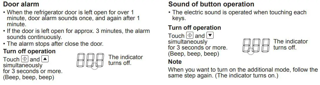 SHARP Refrigerator – Freezer Instruction Manual - Operations of additional modes