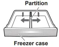 SHARP Refrigerator – Freezer Instruction Manual - Freezer shelf