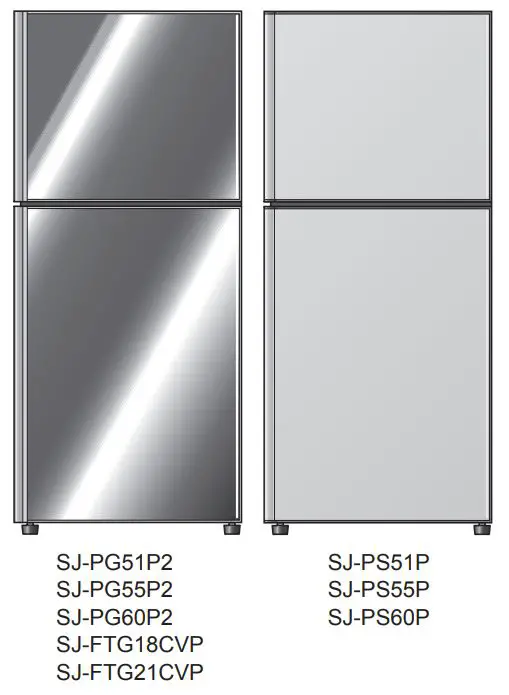 SHARP Refrigerator – Freezer Instruction Manual - Main Product