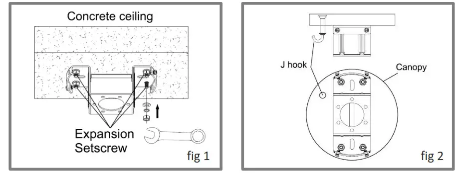 acorn Ceiling Fan DC-360- FIG 1-2
