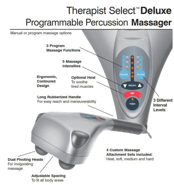 Homedics PA-200H Therapist Select Deluxe - Manual or program massage options