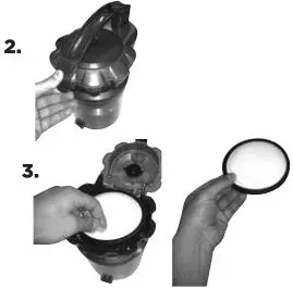 Bissell 1547 Series Opticlean Multi-Cyclonic Canister Vacuum - Cleaning the Dirt Tank Filter