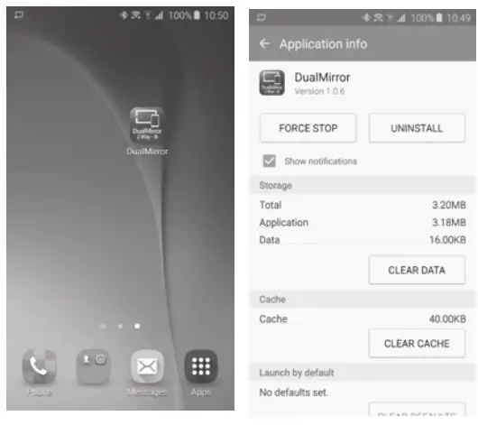 Dual DV635MB DVD Multimedia Receiver with Touch Screen Display - App