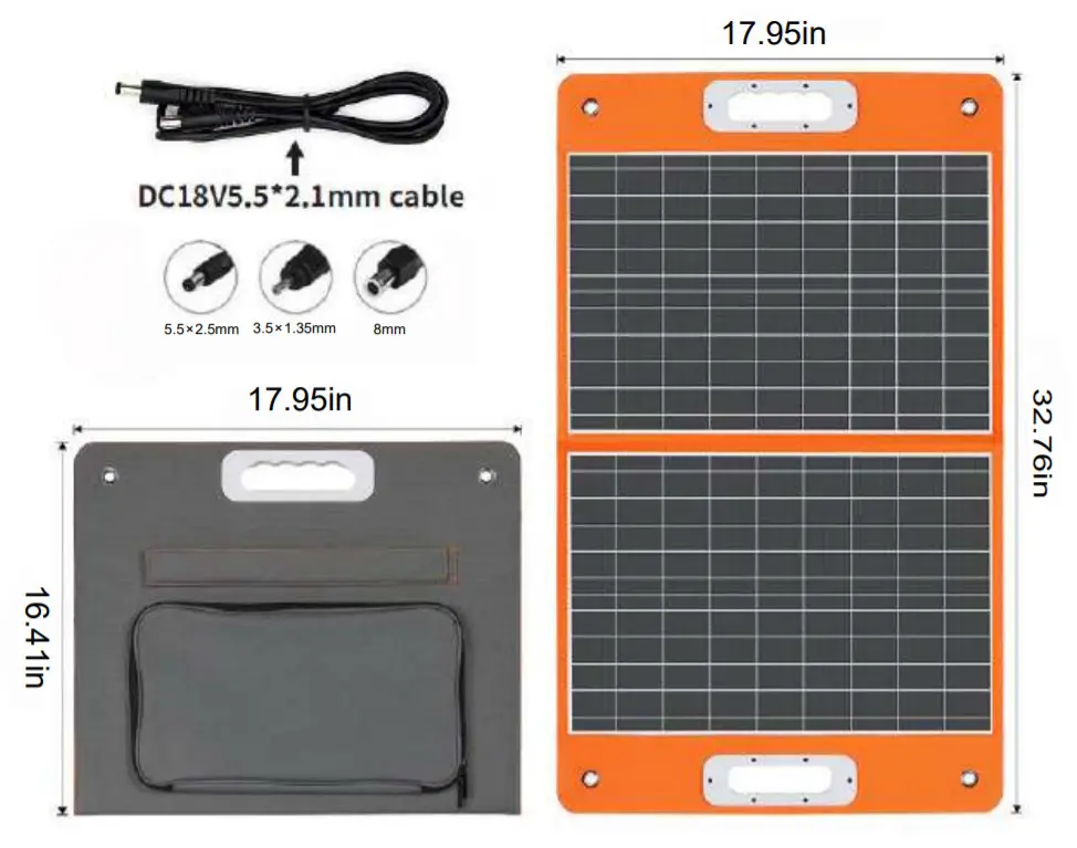 FlashFish TSP18V60W 60W 18V Solar Panel -FIGURE 2