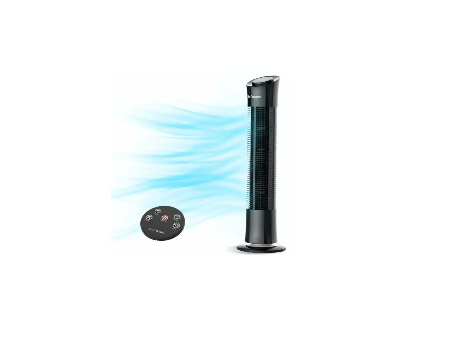 Dr Prepare Ddf-1bkdf5 30-inch Oscillating Tower Fan With Remote User Manual