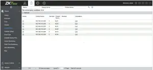 Connection to ZKBioAccess Software