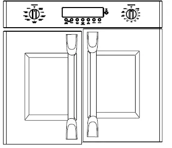 GE APPLIANCES 30 Inch French Door Built-in Double Wall Ovens FIG 16