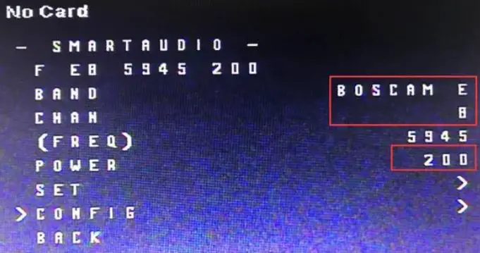 NVISION Junior Racer RTF - Method 1 use the OSD menu