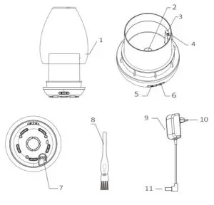 Kmart 43103768 Tortoise Shell Look Aroma Diffuser - figure 1