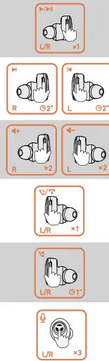 Tranya M10 True Wireless Earbuds- Control