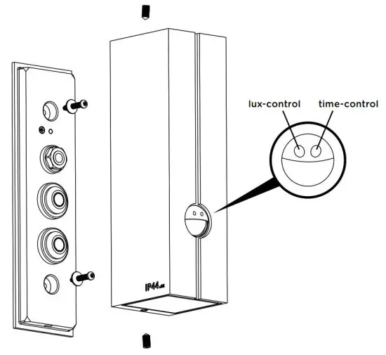 IP44 DE Cut Control LED Outdoor Lamp -utdoo