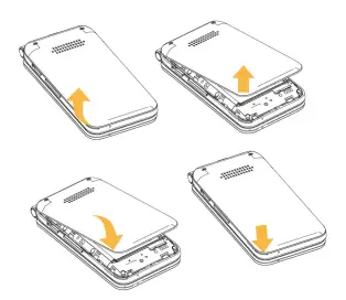 cingular flip iv User Manual 13 Removing or attaching the back cover