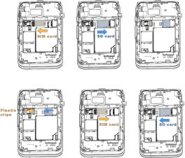 cingular flip iv User Manual 15 Inserting or removing the Nano SIM card and microSD™ card