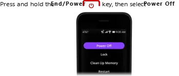 cingular flip iv User Manual 18 Powering your phone off