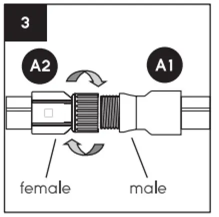Shen Shing Electric SB8STPK A RM Waterproof Multicolor Strip Light - EXTENSION MOUNTING 2