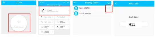 Guangzhou Lightsource Electronics S35 Smart Lock - Add locks