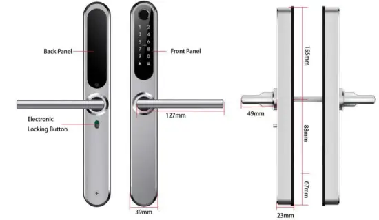 Guangzhou Lightsource Electronics S35 Smart Lock - Lock structure