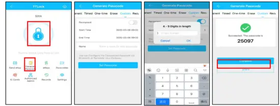 Guangzhou Lightsource Electronics S35 Smart Lock - Setting Passcode