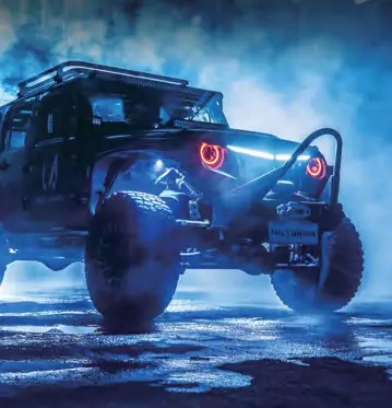 MICTUNING C2 Curved RGBW LED Rock Light - fig n1