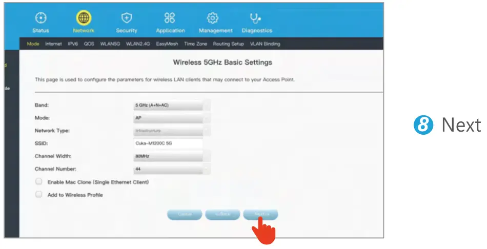 Gshine CUKA-M1200C AC1200 Dual Band Whole Home Mesh WiFi System-fig14