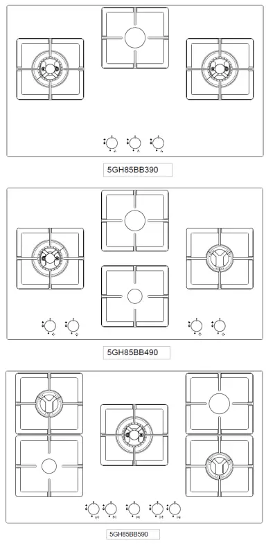 BLAUPUNKT 5GH65BB390 60cm Gas Hob-fig13