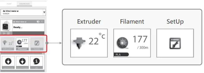 XYZPRINTING Vinci 1.0 Pro 3D Printe - Interface Introduction 1