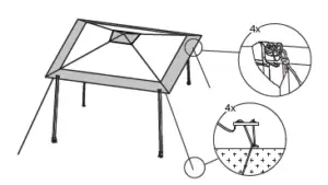 PopupShade, One Push Gazebo