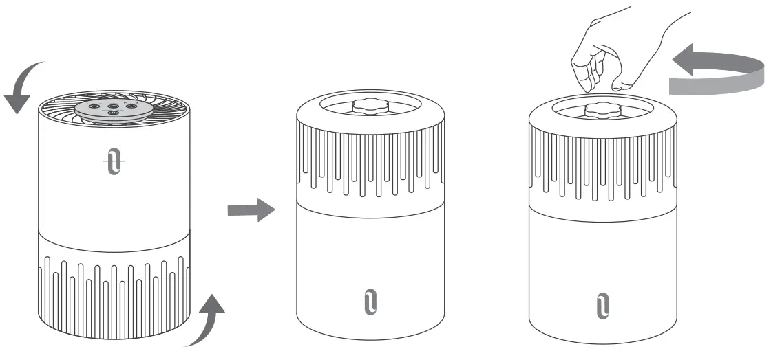 TAOTRONICS TT AP001 Air Purifier - Filter Reset Indicator