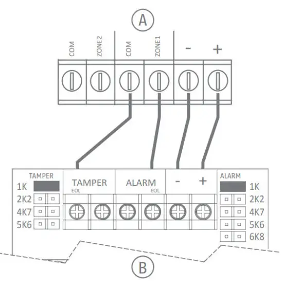 ABUS AZBW10120 Motion Detector PIR MW - Double End