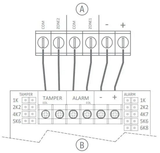 ABUS AZBW10120 Motion Detector PIR MW - Normally Closed