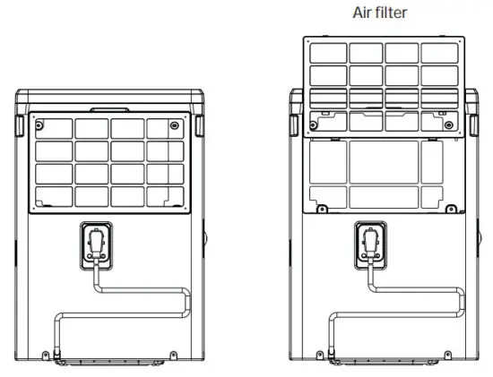 Haier QPHR50 Portable Dehumidifier with Built in Pump and Smart Dry - Air Filter