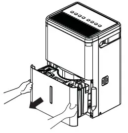 Haier QPHR50 Portable Dehumidifier with Built in Pump and Smart Dry - Removing Collected Water