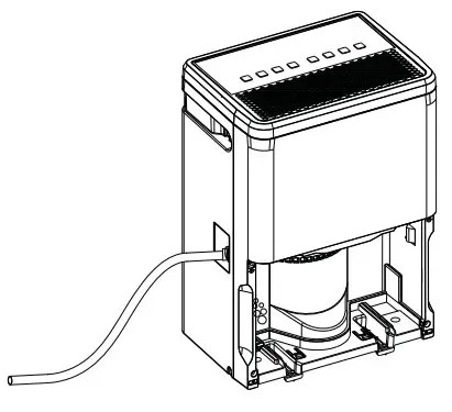 Haier QPHR50 Portable Dehumidifier with Built in Pump and Smart Dry - Removing Collected Water 2