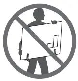 LG 43NANO75UPA 43 Inch 4K Smart UHD TV - Warning