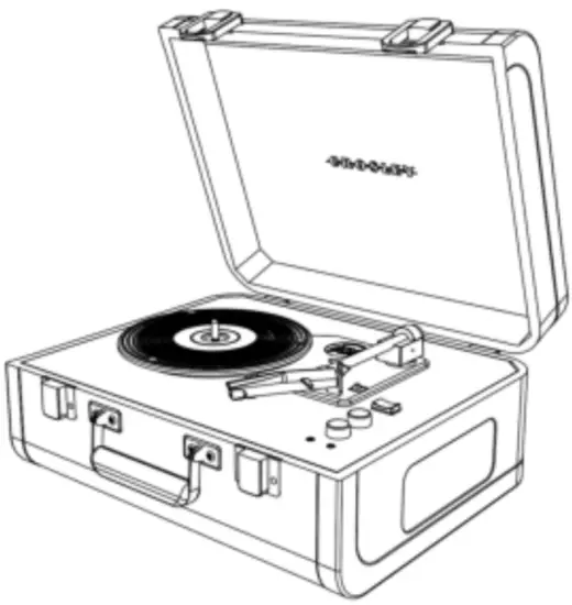 CROSLEY CR6252A Portfolio USB Turntable