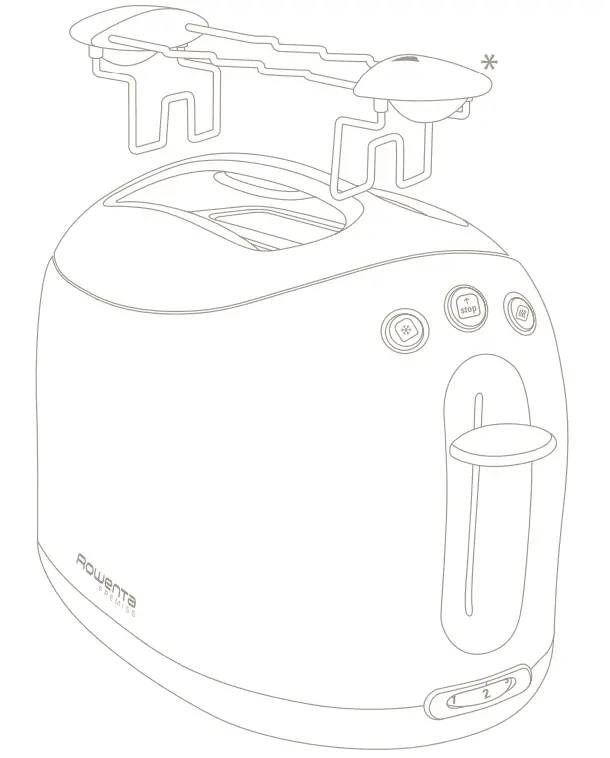 Rowenta 3313118 Bread Toaster - parts 1