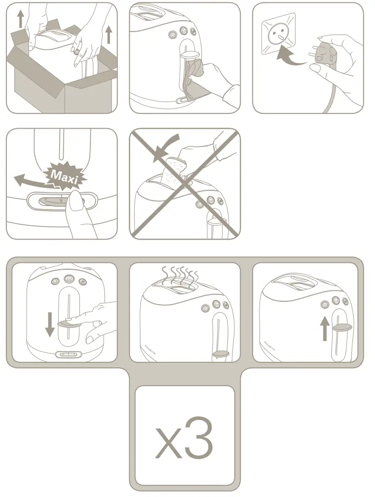 Rowenta 3313118 Bread Toaster - parts 2