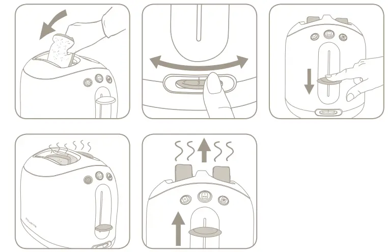 Rowenta 3313118 Bread Toaster - parts 3