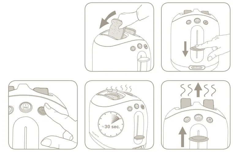 Rowenta 3313118 Bread Toaster - parts 7