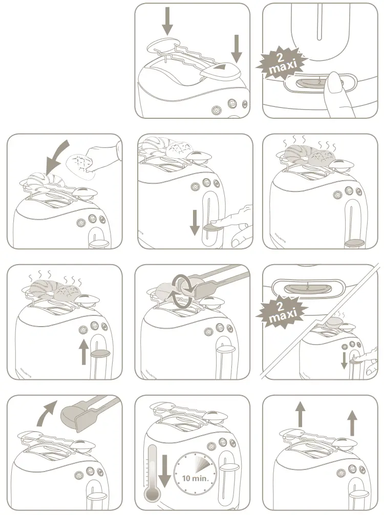 Rowenta 3313118 Bread Toaster - parts 8