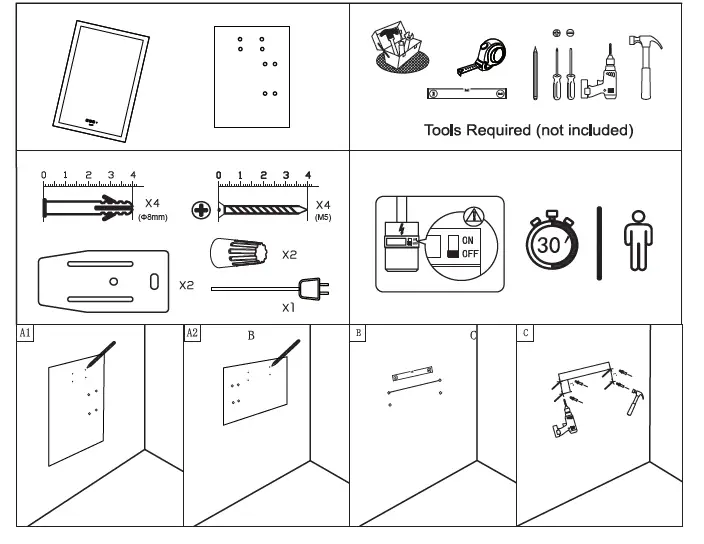 GANPE-HC1025-LED-Bathroom-Mirror-FIG-1